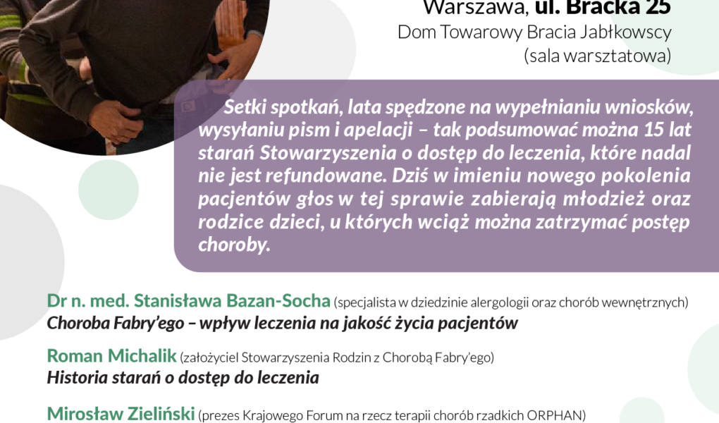 „Marzyciele i rzemieślnicy”: Stowarzyszenia Rodzin z Chorobą Fabry’ego